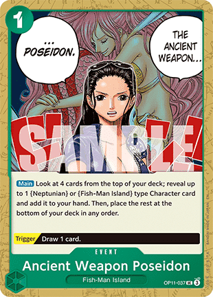 OP11-037 Ancient Weapon Poseidon