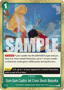 OP09-039 Gum-Gum Cuatro Jet Cross Shock Bazooka