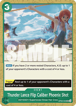OP09-040 Thunder Lance Flip Caliber Phoenix Shot