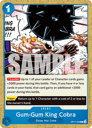 OP11-059 Gum-Gum King Cobra