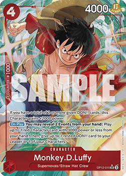 OP12-015AA Monkey.D.Luffy