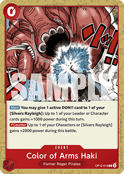 OP12-019 Color of Arms Haki