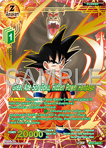 BT27-046AA Great Ape Son Goku, Hidden Power Rampage