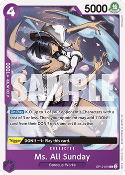 OP12-075 Ms. All Sunday