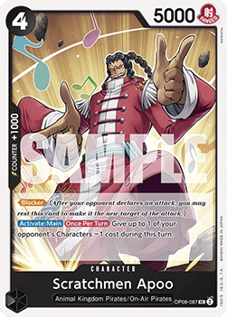 OP08-087 Scratchmen Apoo