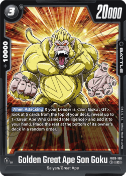 FB03-106 Golden Great Ape Son Goku
