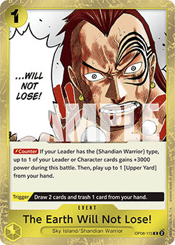 OP08-115 The Earth Will Not Lose!