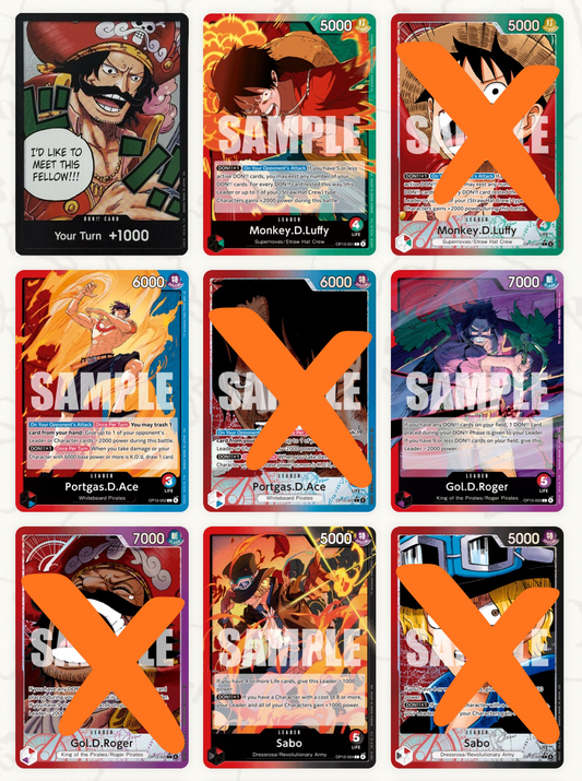One Piece Card Game OP13 – Complete Base Set (All R & SR Included+Bonus OP13 Promo Card)
