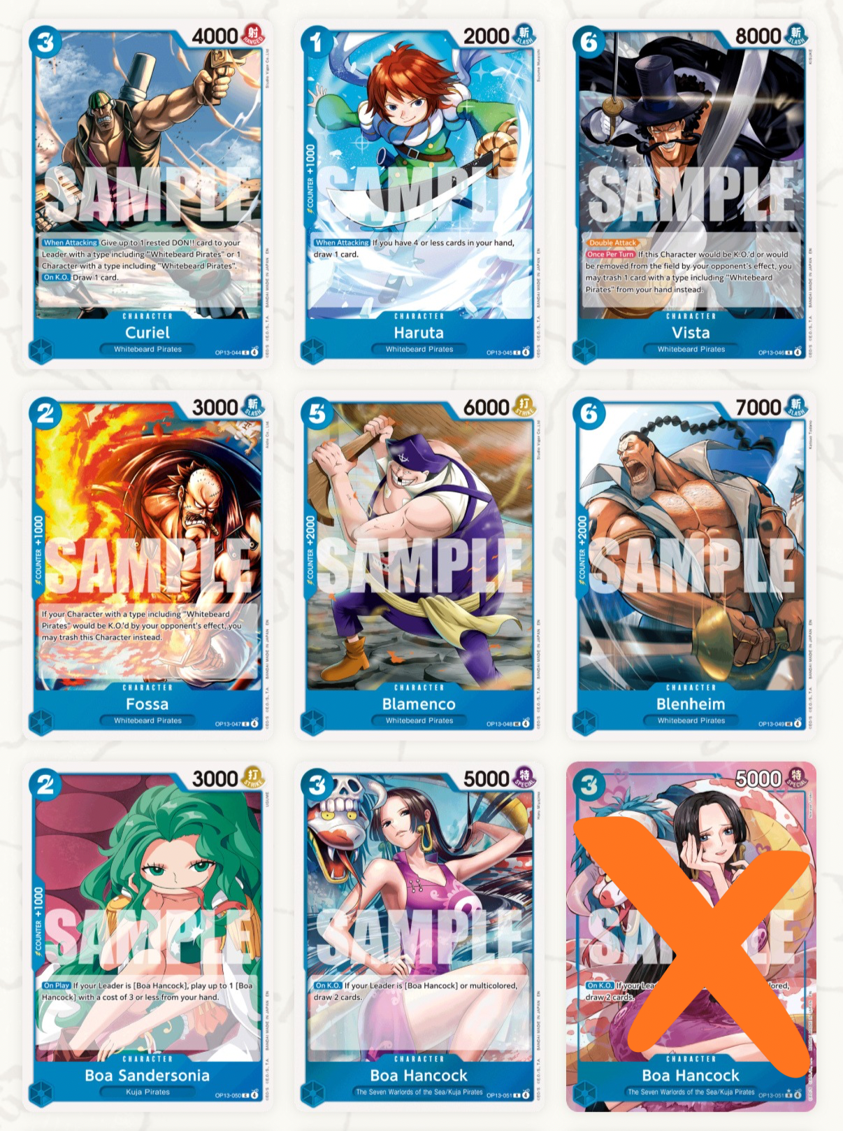 One Piece Card Game OP13 – Complete Base Set (All R & SR Included+Bonus OP13 Promo Card)