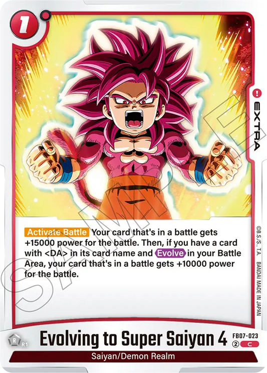 FB07-023 Evolving to Super Saiyan 4