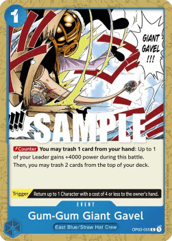 OP03-055 Gum-Gum Giant Gavel