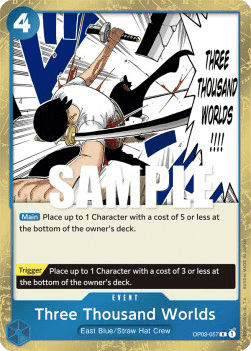 OP03-057 Three Thousand Worlds